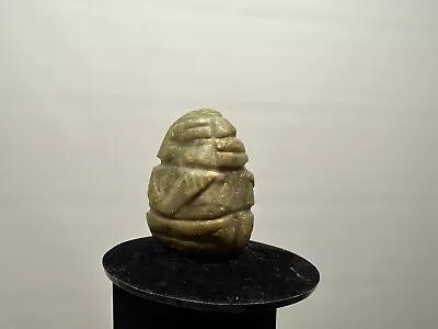 Pre-Columbian Olmec Mezcala Mayan Serpentine Stone Figure Ancient Art Carving • $400