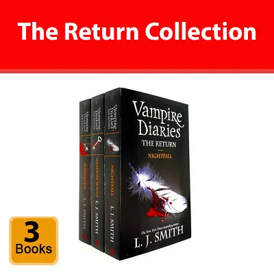 Vampire Diaries The Return Collection 3 Books Set By L. J. Smith Nightfall • £13.90