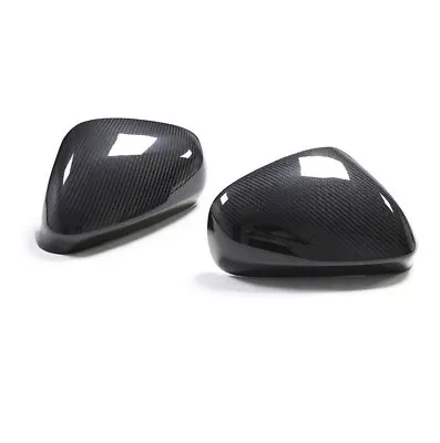 For Maserati Quattroporte 2013-2021 Carbon Fiber Rear Side Mirrors Cover Trim • $1910.24