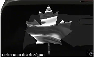 CANADA MAPLE LEAF Sticker All Chrome And Regular Vinyl Colors • $3.95