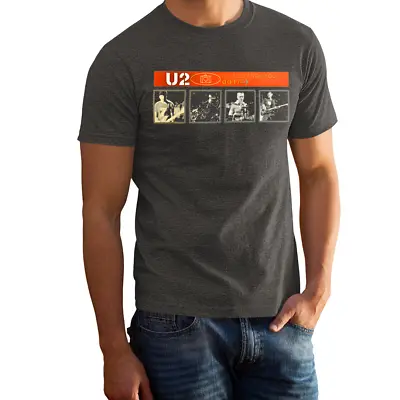 VINTAGE FEEL - U2 Band 2001 Merch Faded Grey Color Rock Band T-Shirt 103313GG • $22.95