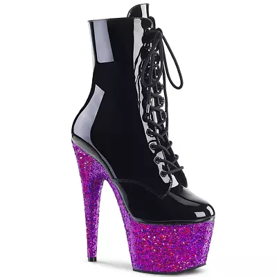 Pleaser Adore-1020LG Exotic Pole Dancer Stripper Sexy Purple Platform Boots • $195