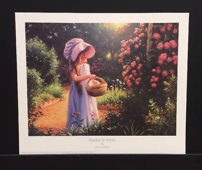 Mark Keathley Limited Edition Print “Basket Of Petals” Children Flower Basket • $69