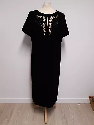 Eastex Ladies Long Black Dress Size 14 • £5.99