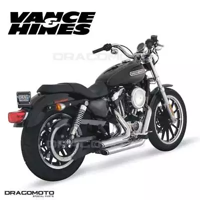 Harley XL 883 Sportster 2004-2009 17219 Full Exhaust Vance&Hines Shortshots C... • $607.31