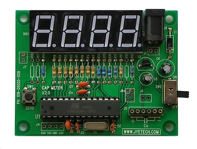 Fully Assembled Capacitance Meter JYETech 06002 Model Budget Cap Reader USA • $9.95