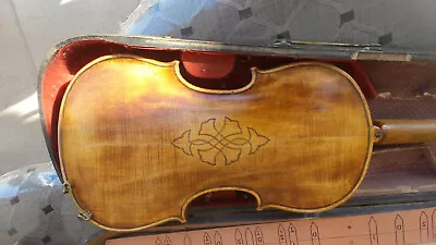 Vintage 19th Century Violin 4/4 Fancy Carving For Restoration • $175