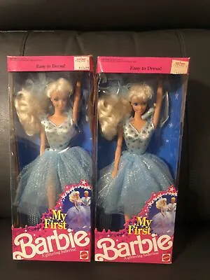 Lot Of 2 My First Barbie Glittering Ballerina Dolls Mattel 1991 #3839 Collectors • $49.99