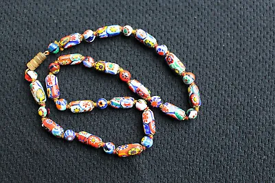 Vintage Murano Millefiori Glass Bead Choker Necklace • $64.99