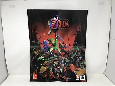 1998 Nintendo N64 Promo Legend Of Zelda Ocarina Of Time Poster EB Games PROMO • $155.17