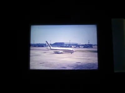 35mm Slide  Britannia Boeing 737 At Manchester Airport Approx 1978 • £2.95