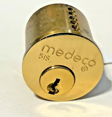 Medeco 51S D 89 RIM Cylinder Sub Assembly Shiney Brass • $25