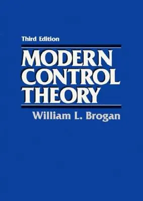 Modern Control Theory By Brogan William • $9.93
