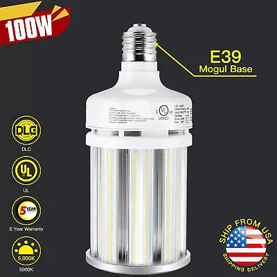 500 Watt Equal 5000K 100W LED Bulb Corn Light E39 Mouge Base For Workshop Garage • $58.75