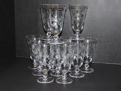 Vintage Rosenthal  Moss Rose  Water Goblets (12 Total) • $249.99