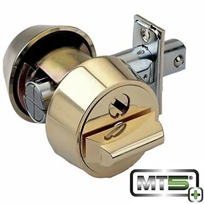  Mul-t-lock Hercular MT5+ Double Cylinder Captive Deadbolt -Bright Brass 3 KEYS • $299.39