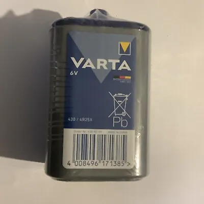 Varta 1xLong Lasting 6V 4R25X 430 Zinc Chloride Battery 4R25 X All Sealed • £7.50