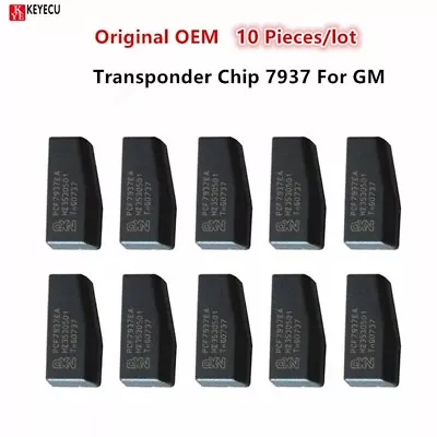 $43.59 • Buy LOT OF 10 Original OEM Car Key Chips,PCF7937EA 7937E Transponder Chip For GM