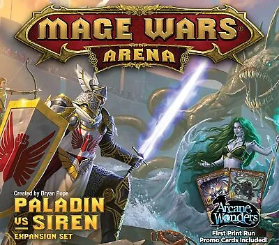 Mage Wars Arena Paladin Vs Siren Expansion Game Board Set - New - Free Ship! • $17.89