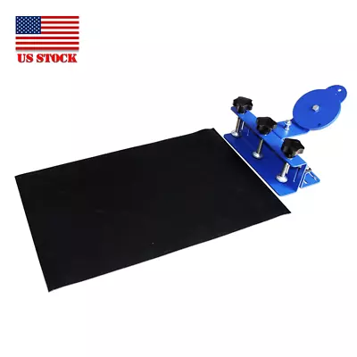 Table Fixed Screen Printing Lever Clamp W/ Plane Rubber Substrate Pad 9.8 X2.4  • $49