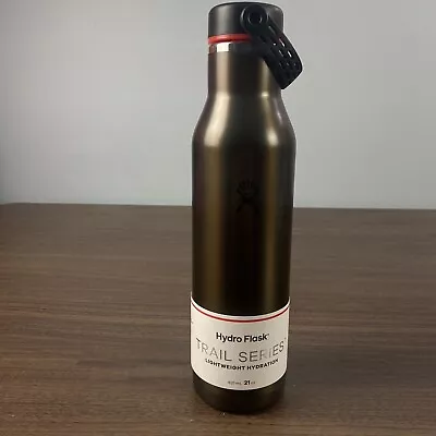 Hydro Flask Trail Series With Flex Cap 21 Oz Obsidian Gray Water Bottle *damage • $19.95