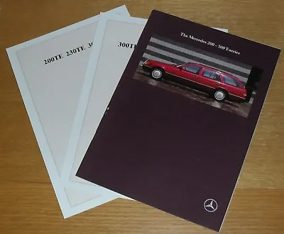 Mercedes W124 Estate Brochure 230TE 300TD 300TE 4Matic Sportline 1990-1991 UK • $31.05