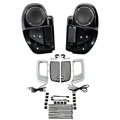 Lower Vented Fairing Speaker Pod Grill Signal Light Fit For Harley Touring 14-23 • $147.80