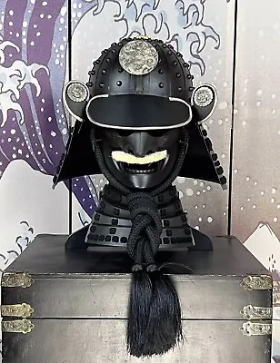 Wearable Japanese Samurai Armor Yoroi Helmet Kabuto Menpo Mask Handmade Iron • $699