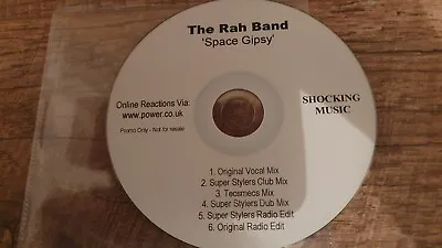 The Rah Band Space Gipsy6 MIX CD PROMO EXCELLENT • £2.99