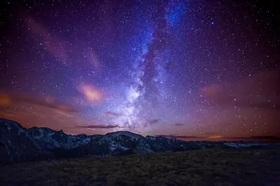 Milky Way Over The Colorado Rockies Photo Art Print Poster 18x12 • $10.98