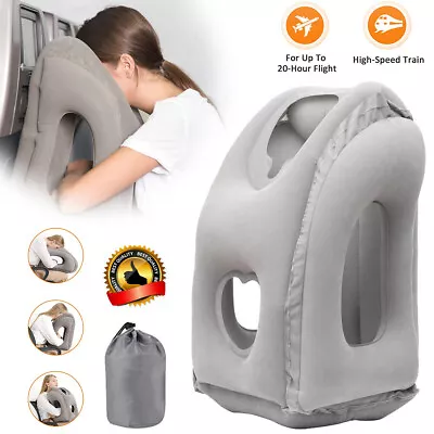 $21.90 • Buy Inflatable Travel Pillow For Airplane Sleeping Lightweight Inflatable Neck Air