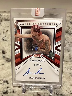Sean O’Malley Marks Of Greatness /25 Auto Panini Immaculate • $32