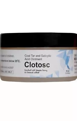 Clotosc Coal Tar & Salicylic Acid Ointment With Manuka Honey And Oatmeal Extract • £16