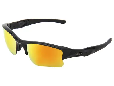 Oakley Flak Jacket XLJ Sunglasses 03-899 Polished Black/Fire Iridium • $149.99