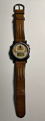 RARE Timex Expedition Brown Case Analog & Digital Dial Quartz Watch New Battery • $29