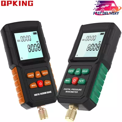 Digital Micron Vacuum Gauge Vacuum Leak Tester Micron Gauge HVAC Pressure Tester • $98.99