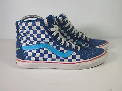 Vans Haro Freestyler Mens Size 10.5 BMX Sneakers Blue White Checkerboard Shoes • $110