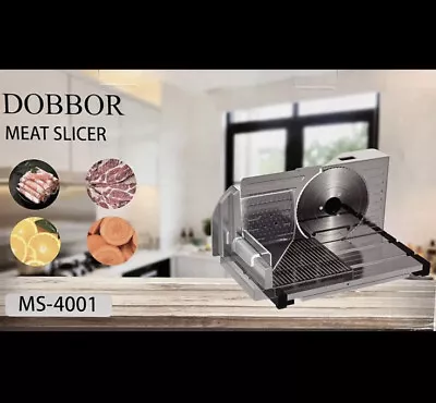 £36.99 • Buy Electric Meat Slicer, DOBBOR Bread Cheese Deli Food Slicer With Adjustable Blade