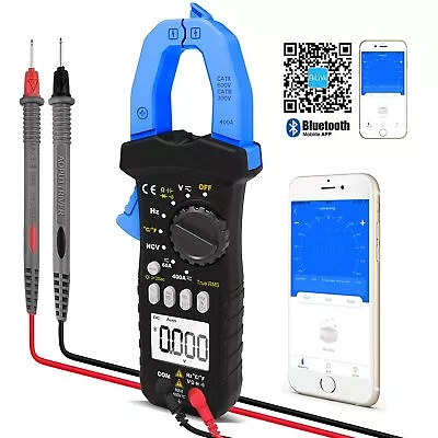 HoldPeak Clamp Meter DC/AC Multimeter TRMS AMP Voltmeter NCV DMM Bluetooth Ohm  • £38.99