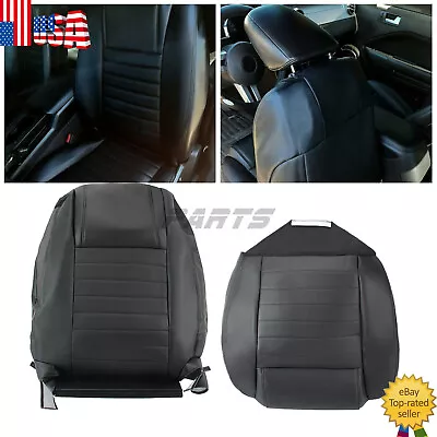 Front Driver Bottom-Top Black Seat Cover Set For 2005-2009 Ford Mustang • $90.91