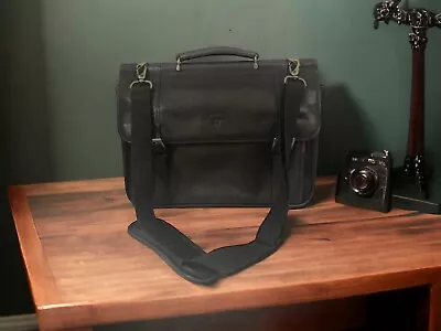 Culture Phit Briefcase Leather Brown Flapover Laptop Messenger Bag 2527521 • $74.87