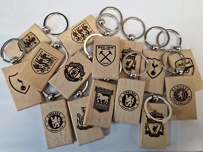 Laser Engraved Novelty Football Keyring • £4.99