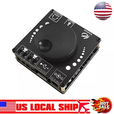 Bluetooth 5.0 2*20W Power Digital Amplifier Stereo Board AMP AUX USB Module US • $14.99