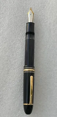 Vintage Montblanc Black Meisterstuck 149 Diplomat Fountain Pen With 18K Nib • $539