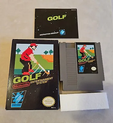 Golf Nintendo Nes Black Box Oval Seal Complete In Box Great Condition! • $149.95