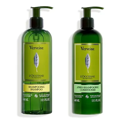 L'Occitane Verbena Shampoo & Conditioner 400ml/13.5oz Jumbo Set Of 2 New • $59.99