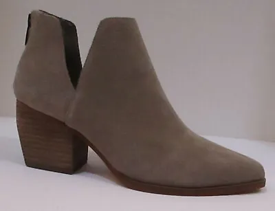 Genuine Vince Camuto Taupe Gray Size 9 Foxy Oiled Suede Ankle Boot Doralli New • $49.99