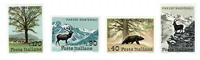 S34231 Italy Republic MNH 1967 National Parks 4v Animals • $2.75