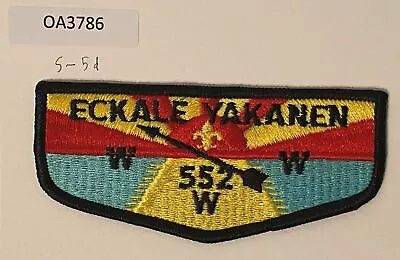 Boy Scout OA 552 Eckale Yakanen Lodge Flap S5d • $7