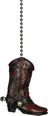 Cowboy Boot CEILING FAN PULL Chain Lamp Light Cabin Lodge Western DECOR • $9.90